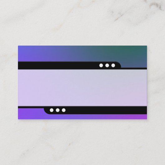 Bullettrein - Zachte gradiënten Visitekaartje (Achterkant)