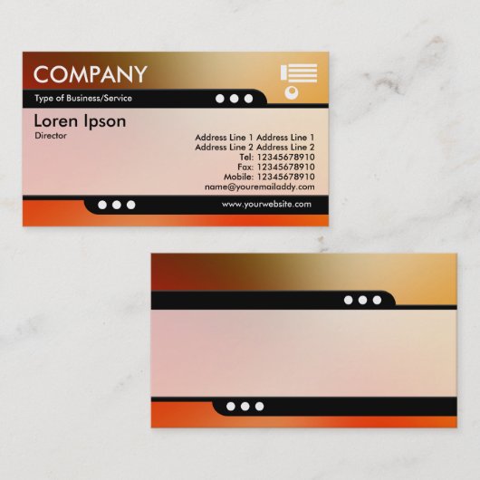 Bullettrein - Zachte gradiënten Visitekaartje (Voorkant / Achterkant)