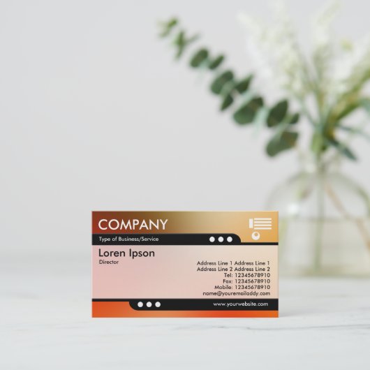 Bullettrein - Zachte gradiënten Visitekaartje (Staand voorkant)