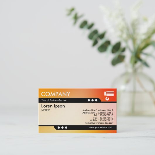 Bullettrein - Zachte gradiënten Visitekaartje (Staand voorkant)