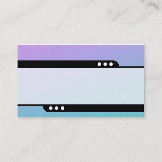 Bullettrein - Zachte gradiënten Visitekaartje (Achterkant)