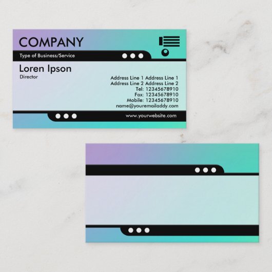 Bullettrein - Zachte gradiënten Visitekaartje (Voorkant / Achterkant)
