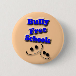 Bullevrije scholen ronde button 5,7 cm