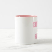 Bulleyes werknemer van de maand tweekleurige koffiemok (Center)