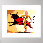 Bullfighter Carnival Cutout Poster (Voorkant)