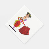 Bullfighter en Red Cape Napkins Servet (Hoek)