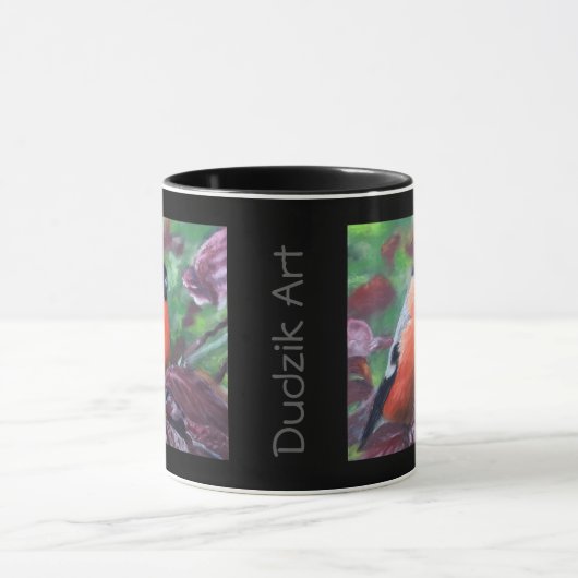 Bullfinch "Beauty between the Trees" Dudzik Art Mok (Midden)