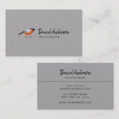 Bullfinch Bird Photographer Visitekaartje (Voorkant / Achterkant)