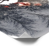 Bullfinch bird poster (Hoek)