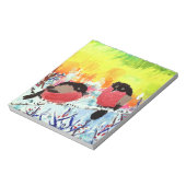 Bullfinch Birds Notitieblok (Linkerzijde)