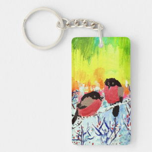 Bullfinch Birds Sleutelhanger