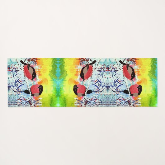 Bullfinch Birds Yogamat (Achterkant (horizontaal))