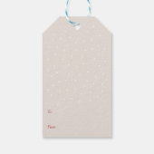 Bullfinch en Snow Merry Christmas Gift Label Cadeaulabel (Achterkant)