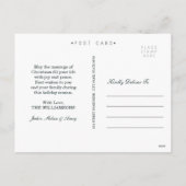 Bullfinch Glass Ball Christmas Postcard Feestdagenkaart (Achterkant)