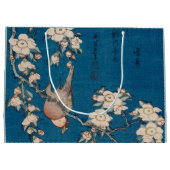 Bullfinch op een Weping Cherry Branch van Hokusai Large Cadeautasje (Achterkant)