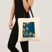 Bullfinch op een Weping Cherry Branch van Hokusai Tote Bag (Voorkant (product))