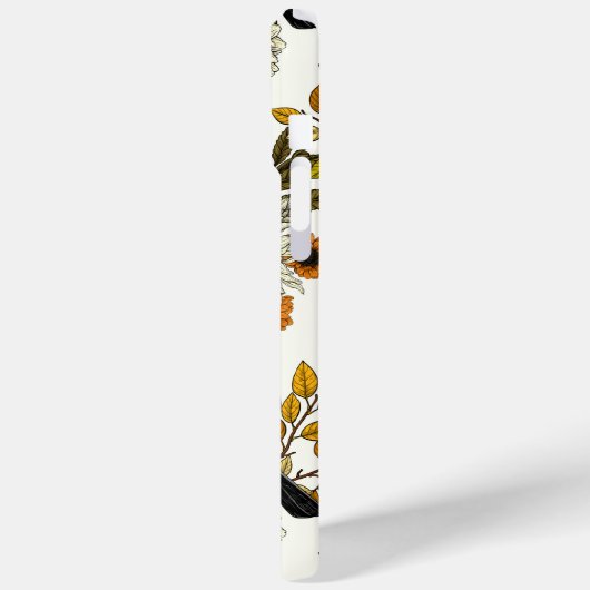 Bullfinch op herfstflorals 2 Case-Mate iPhone case (Achterkant / Links)