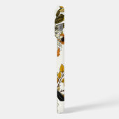 Bullfinch op herfstflorals 2 iPhone hoesje (Linkerkant)