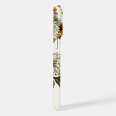 Bullfinch op herfstflorals 2 iPhone hoesje (Rechterkant)