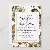 Bullfinch op herfstflorals 2 kaart (Voorkant)