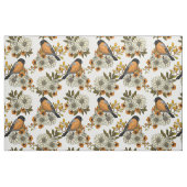 Bullfinch op herfstflorals 2 stof (Yard (91,4 cm))