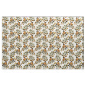 Bullfinch op herfstflorals 2 stof (Yard (91,4 cm))