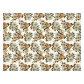 Bullfinch op herfstflorals 2 tafelkleed (Voorkant (Horizontaal))