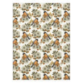 Bullfinch op herfstflorals 2 tafelkleed (Voorkant)