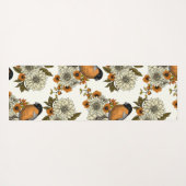Bullfinch op herfstflorals 2 yogamat (Achterkant (horizontaal))