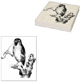 Bullfinch Roken Pijp Rubber Art Stamp Rubberstempel (Gestempeld)