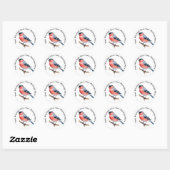 Bullfinch Ronde Sticker (Vel)
