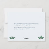 Bullfinch & Sneeuwlandschap Kerst Wenskaart Feestdagenkaart (Achterkant)