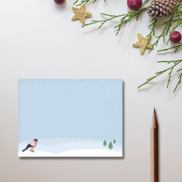 Bullfinch & Snowy Landscape Post-it Notities Post-it® Notes