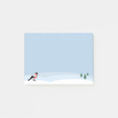 Bullfinch & Snowy Landscape Post-it Notities Post-it® Notes (Voorkant)