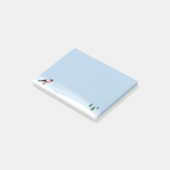 Bullfinch & Snowy Landscape Post-it Notities Post-it® Notes (Schuin)