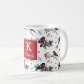  Bullfinches Persoonlijke Mok voor feestdagen (Voorkant rechts)