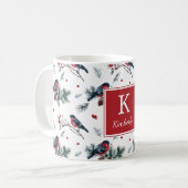  Bullfinches Persoonlijke Mok voor feestdagen (Voorkant links)