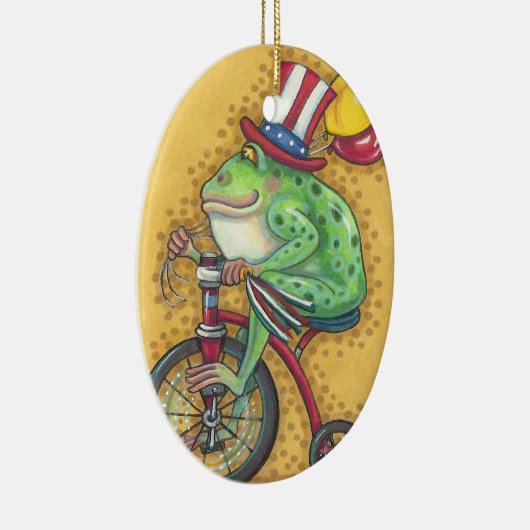BULLFROG 4TH VAN JULY ORNAMENT Oval (Rechts)