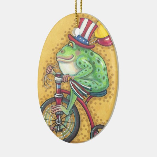 BULLFROG 4TH VAN JULY ORNAMENT Oval (Links)