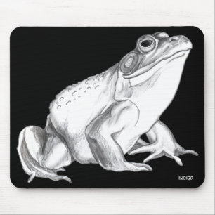 Bullfrog Art Mousepad Frog Art Gifts Decor Muismat