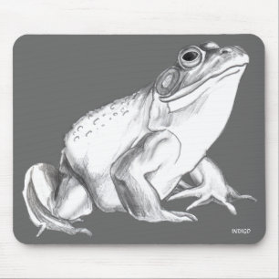 Bullfrog Art Mousepad Frog Art Gifts Decor Muismat