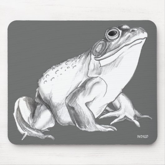 Bullfrog Art Mousepad Frog Art Gifts Decor Muismat (Voorkant)