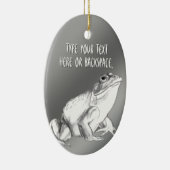 Bullfrog Art Ornament Personalized Frog Decoration (Rechts)