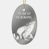 Bullfrog Art Ornament Personalized Frog Decoration (Links)