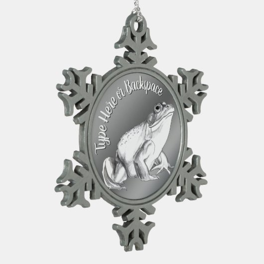 Bullfrog Art Ornament Personalized Frog Decoration (Links)