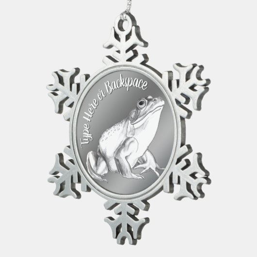 Bullfrog Art Ornament Personalized Frog Decoration (Rechts)