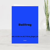Bullfrog  Birthday Kaart (Achterkant)
