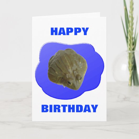 Bullfrog  Birthday Kaart (Voorkant)