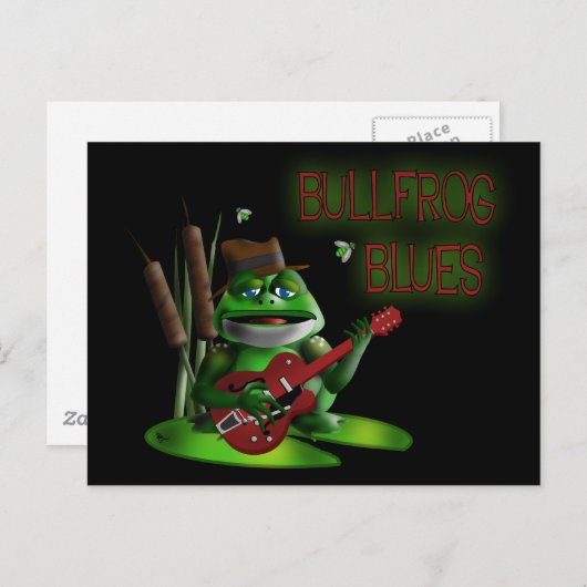 Bullfrog Blues Briefkaart (Voorkant / Achterkant)
