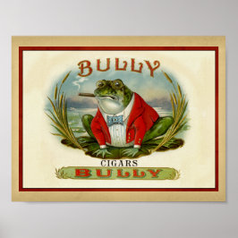 Bullfrog  Cigar Box Poster